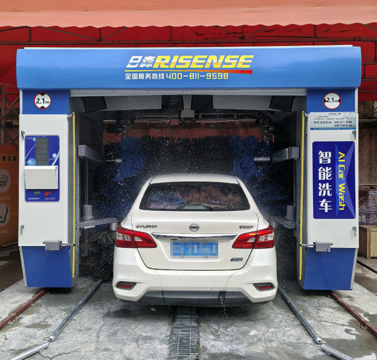 广东充电站安装日森无人值守洗车机